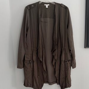 Carolina Belle Dark moss green/ brown Utility Jacket